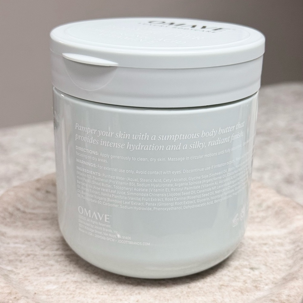 OMAVE Luxury Hydrating Body Butter With Hyaluronic Acid + Vitamin E - Picture 3 of 3